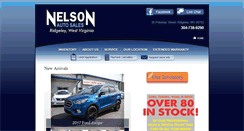 Desktop Screenshot of nelsonautosalesonline.com